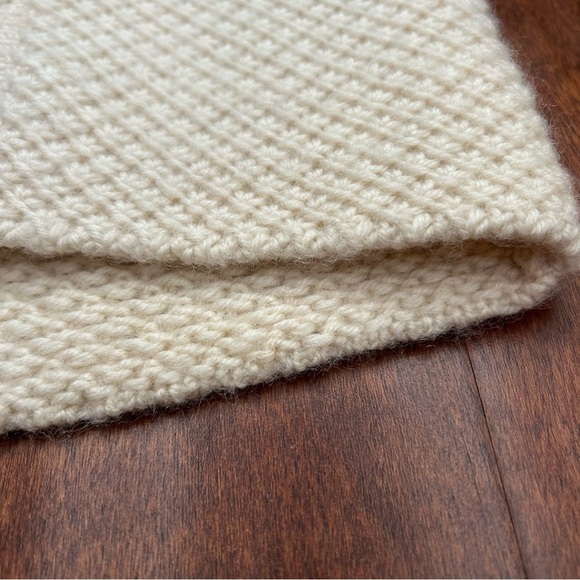 Cozy Cream Knit Kids Cardigan, So Classic and Lovely, Size 5 - Picture 7 of 10